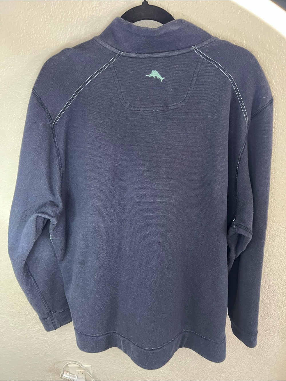 Tommy Bahama Navy Crewneck Sweater with Marlin Logo